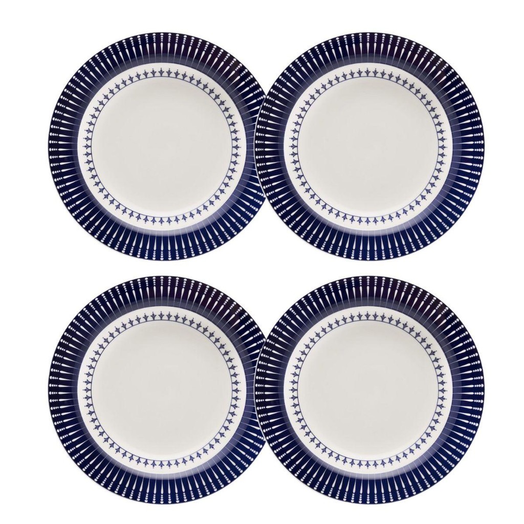 Jogo de 4 Pratos Fundos 21,5 Cm Donna Colb em Oferta na Shopee