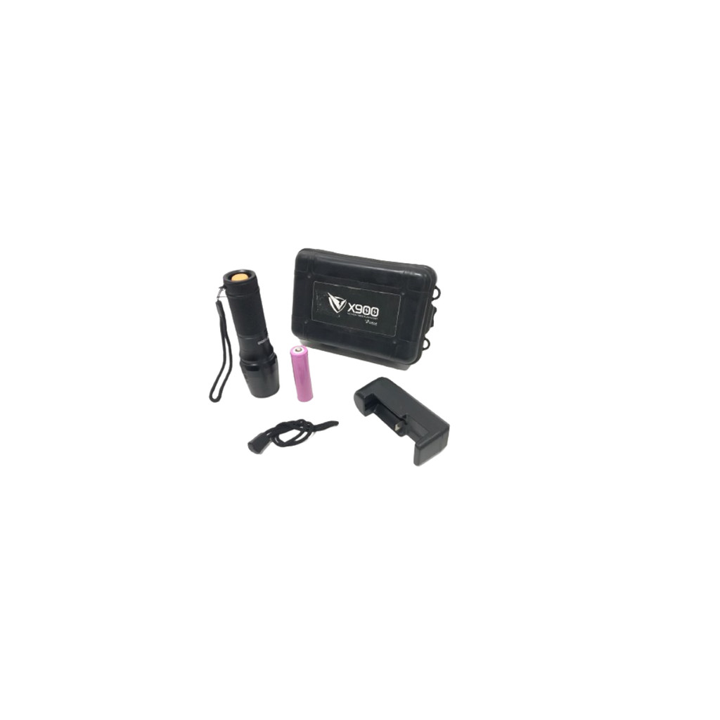 LANTERNA TÁTICA MILITAR LED X900 BATERIA RECARREGÁVEL 5 ZOOM