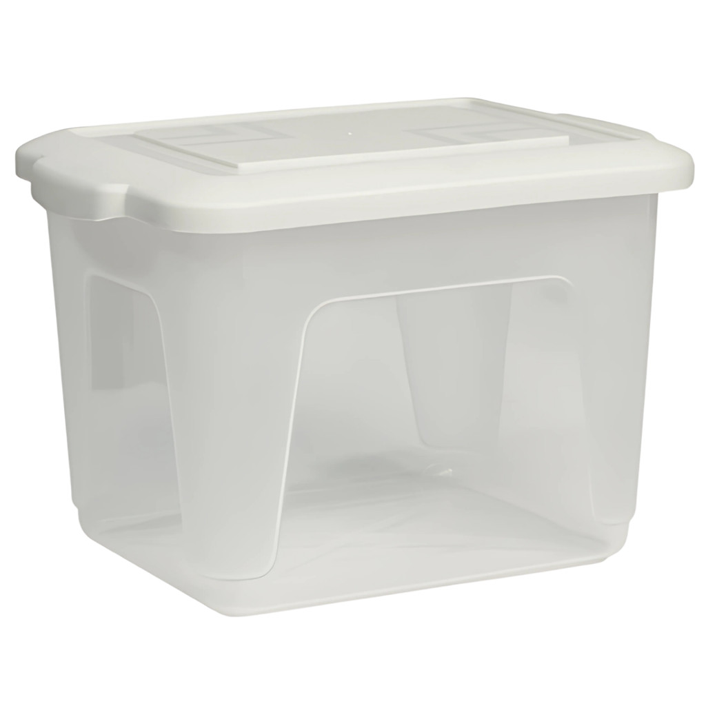 Potes Organizador Branco 3L Com Tampa Unidade em Oferta na Shopee