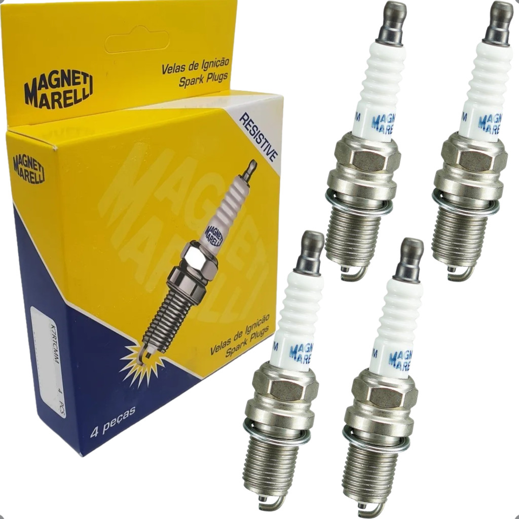 Jogo Velas Ignição Original Magneti Marelli Gol G4 G5 G6 Fox Voyage Saveiro Polo Golf Motor Ea111
