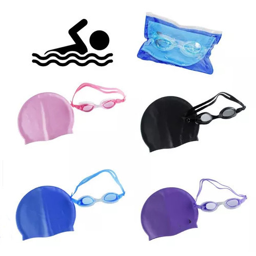 Kit Natação Óculos e Touca Infantil e Adulto piscina -STARYE