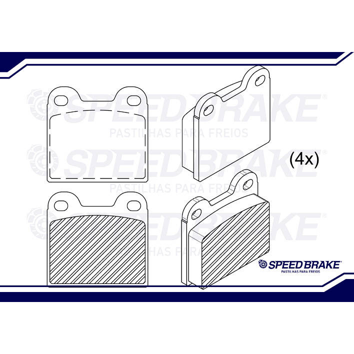 Pastilha Freio Dianteira Fusca 1.3 1.5 1.6 8V 1966 Até 1996 Original Seed Brake em Oferta na Shopee