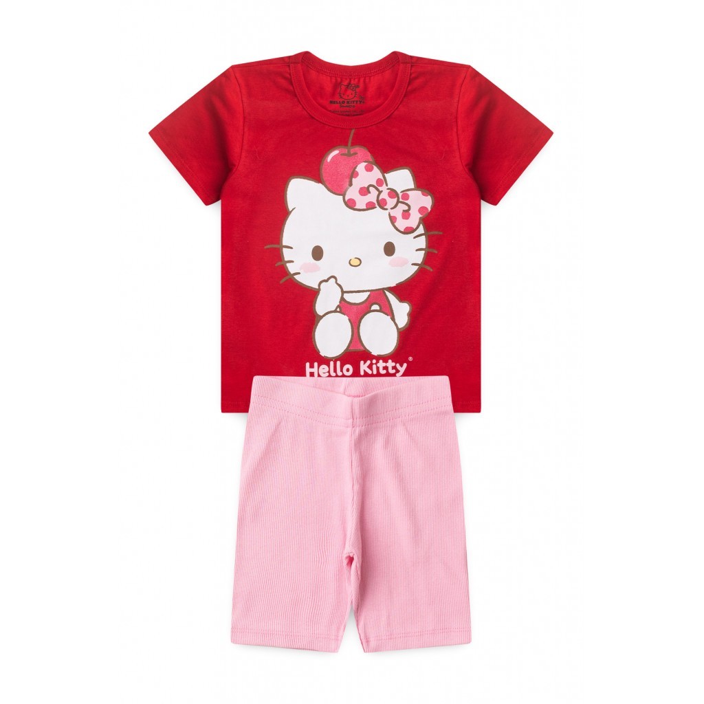 Conjunto Feminino Infantil Doce E Delicada - Hello Kitty em Oferta na Shopee