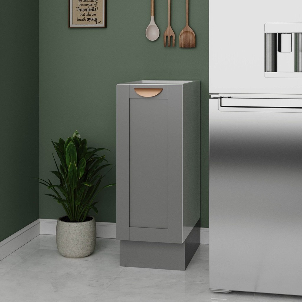 Balcão 1 Porta 30cm sem Tampo Arizona CabeCasa MadeiraOriginals Cinza/Branco em Oferta na Shopee