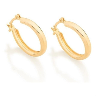 Brincos Rommanel Feminino Banhado Ouro 18k Argola 520901 em Oferta na Shopee
