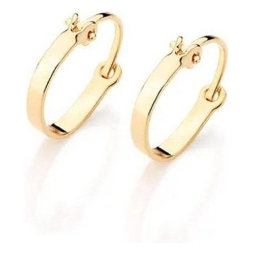 Brinco De Argola Infantil Folheado A Ouro Rommanel 520293 em Oferta na Shopee