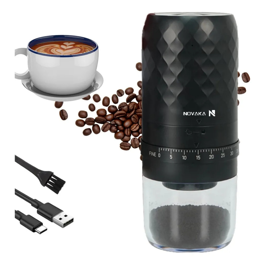 Imagem Novaka Moedor Elétrico De Café E Especiarias Sem Fio 25w