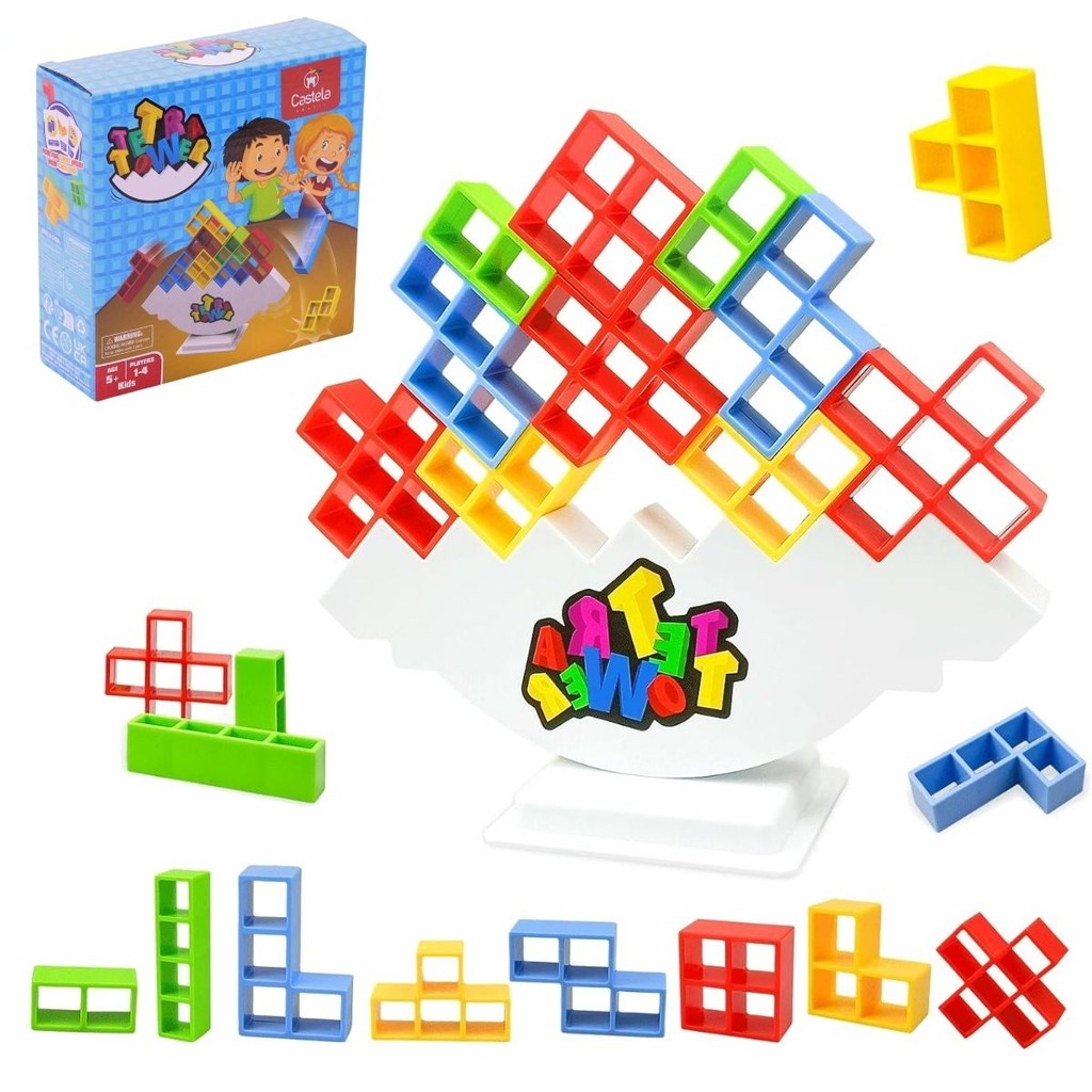 Jogo Infantil Torre Tetra Equilíbrio - Castela