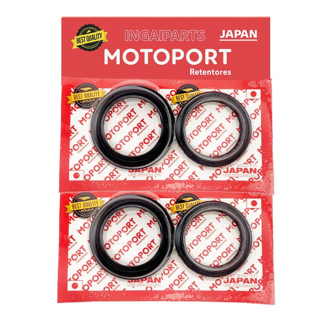 Kit Retentores da Bengala + Guarda Pó Fz25 250 / Mt 03 / Mt 07 / Mt 09/ Yzf R6 / Yzf R6 / Ninja 650 / Vulcan 650 / Z750