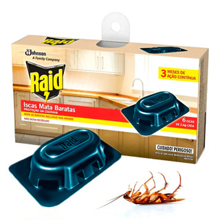 Armadilha Iscas Mata Barata Raid com 6 Unidades em Oferta na Shopee