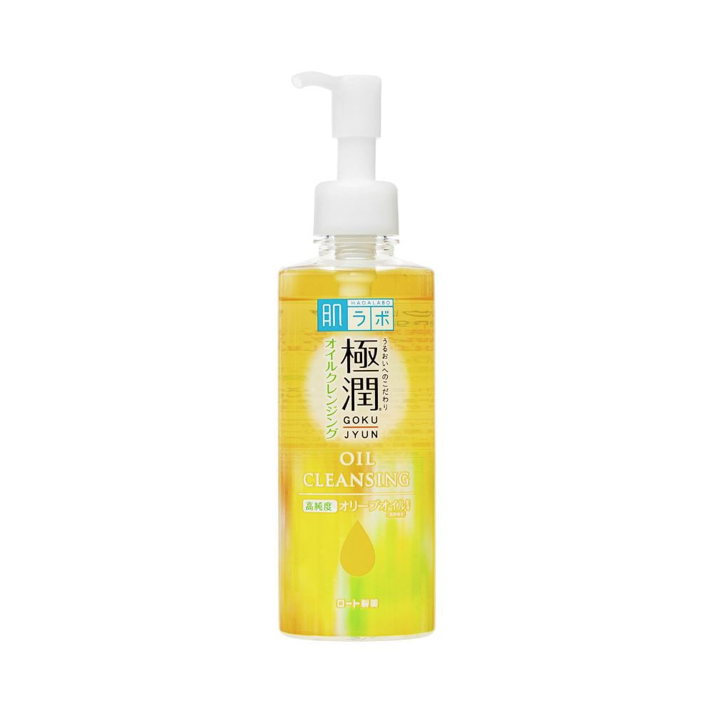 Demaquilante Facial Hada Labo Gokujyun Cleansing Oil com Óleo de Oliva e Jojoba 200ml - Beauty