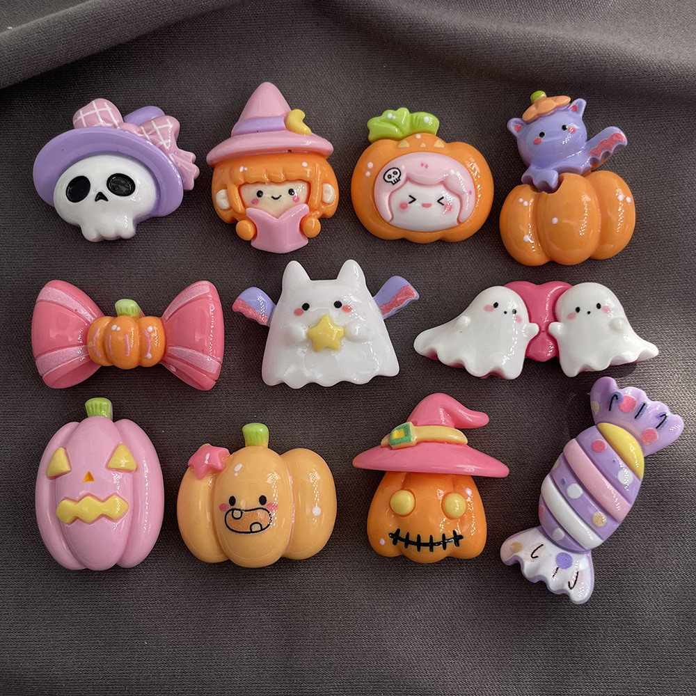 Halloween cartoon adorável abóbora doces botons pingente de Croc Sapato Charms Acessórios Cross jibz DIY