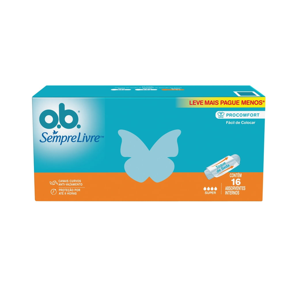 Absorvente Interno OB ProComfort Super 16 Unidades Leve Mais Por Menos - Health