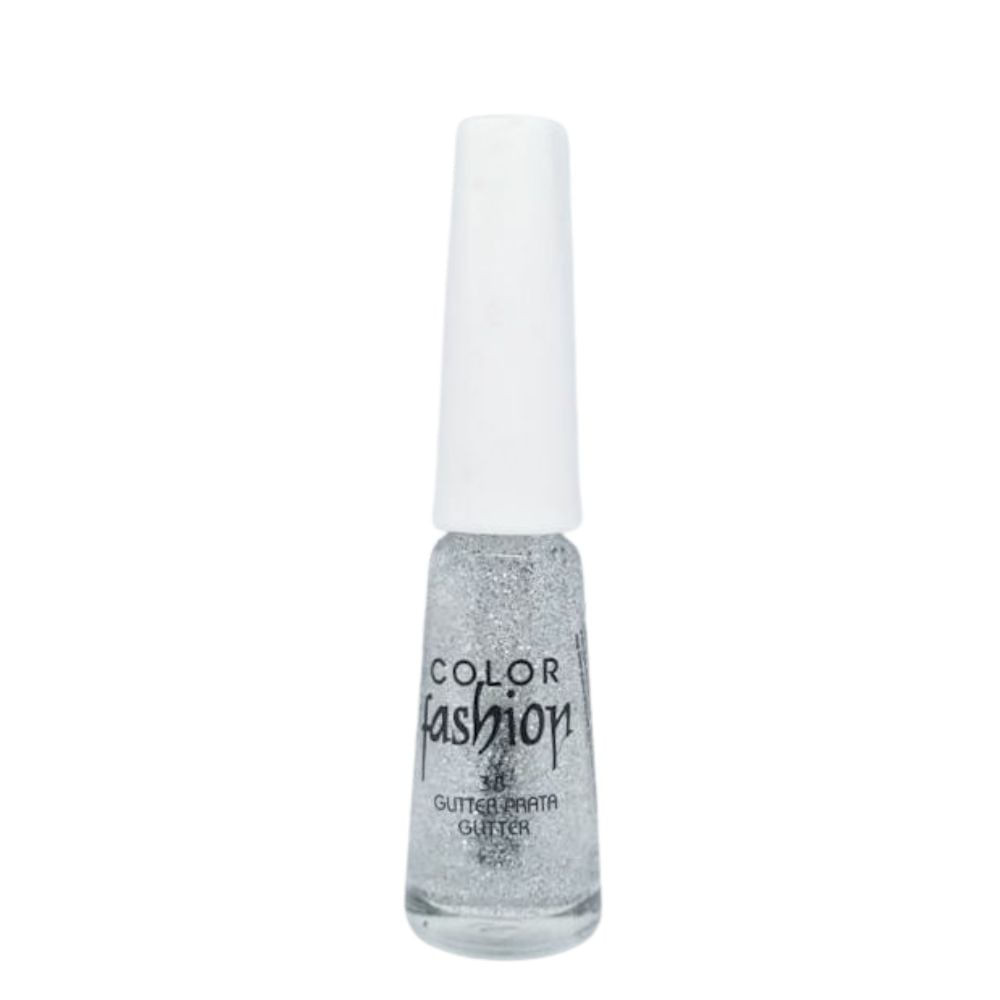 Esmalte Color Fashion 38 Glitter Prata - Beauty