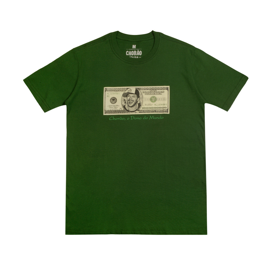Camiseta Original Charlie Brown Nadando com Tubarões Algodão Skatista Verde