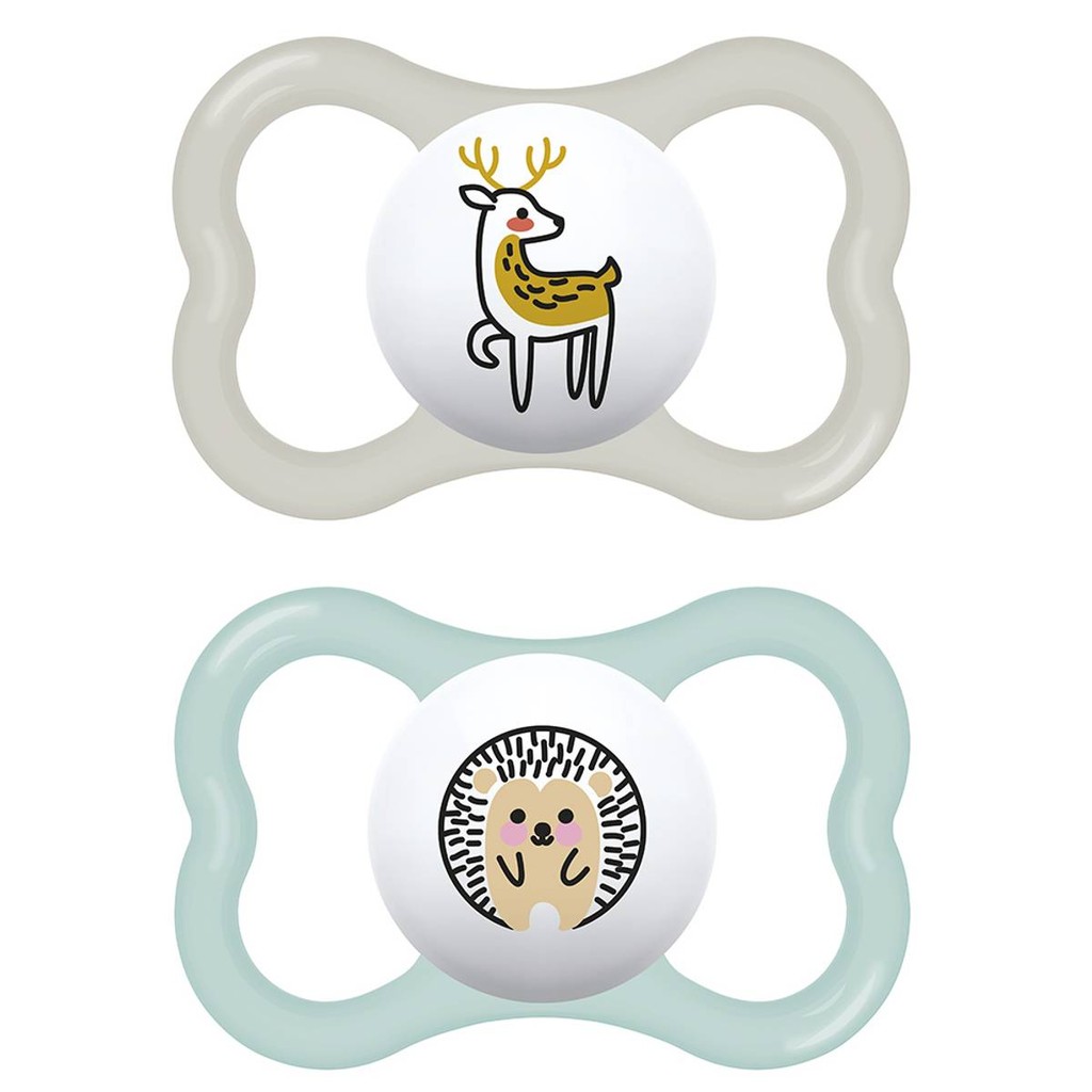 Kit com 2 Chupetas Supreme Bico de Silicone 6m+ Neutra - MAM em Oferta na Shopee