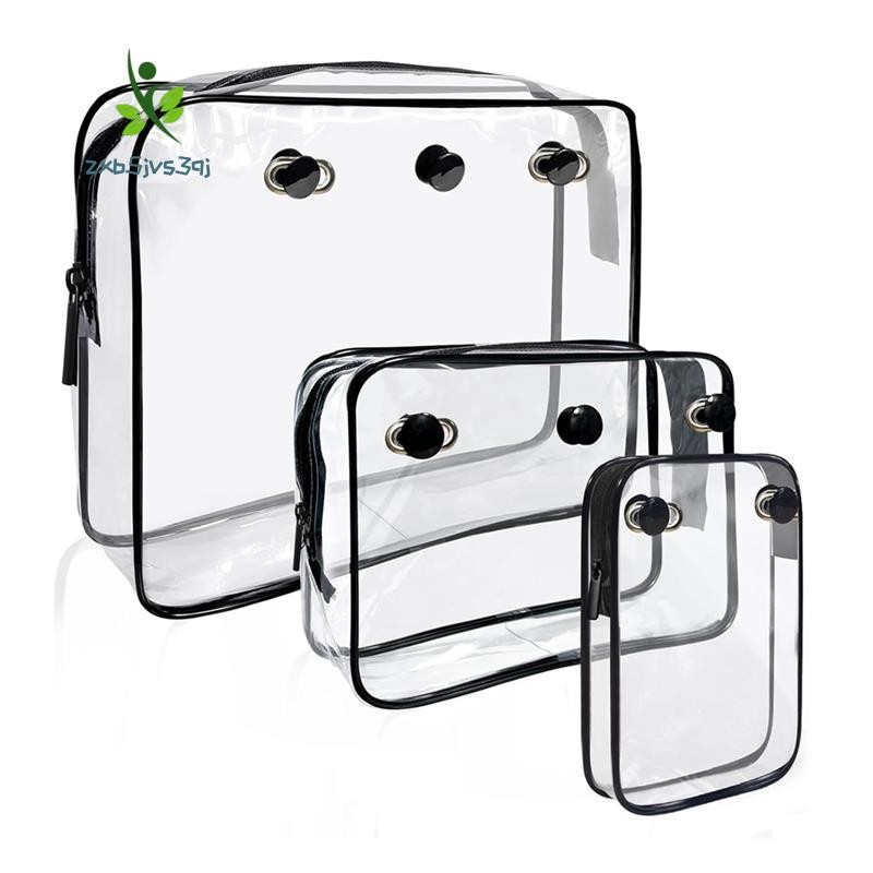 Saco De Inserção Transparente Para Acessórios , Armazenamento Interno Do Divisor Zíper Compatível Com