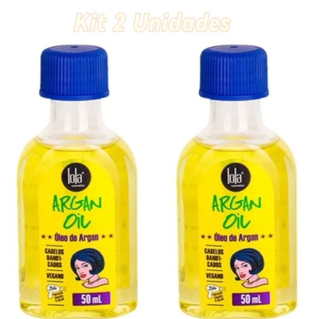 Kit  2 Unidades Lola  Cosmetics Argan  Oil Oleo Reparador 50ml