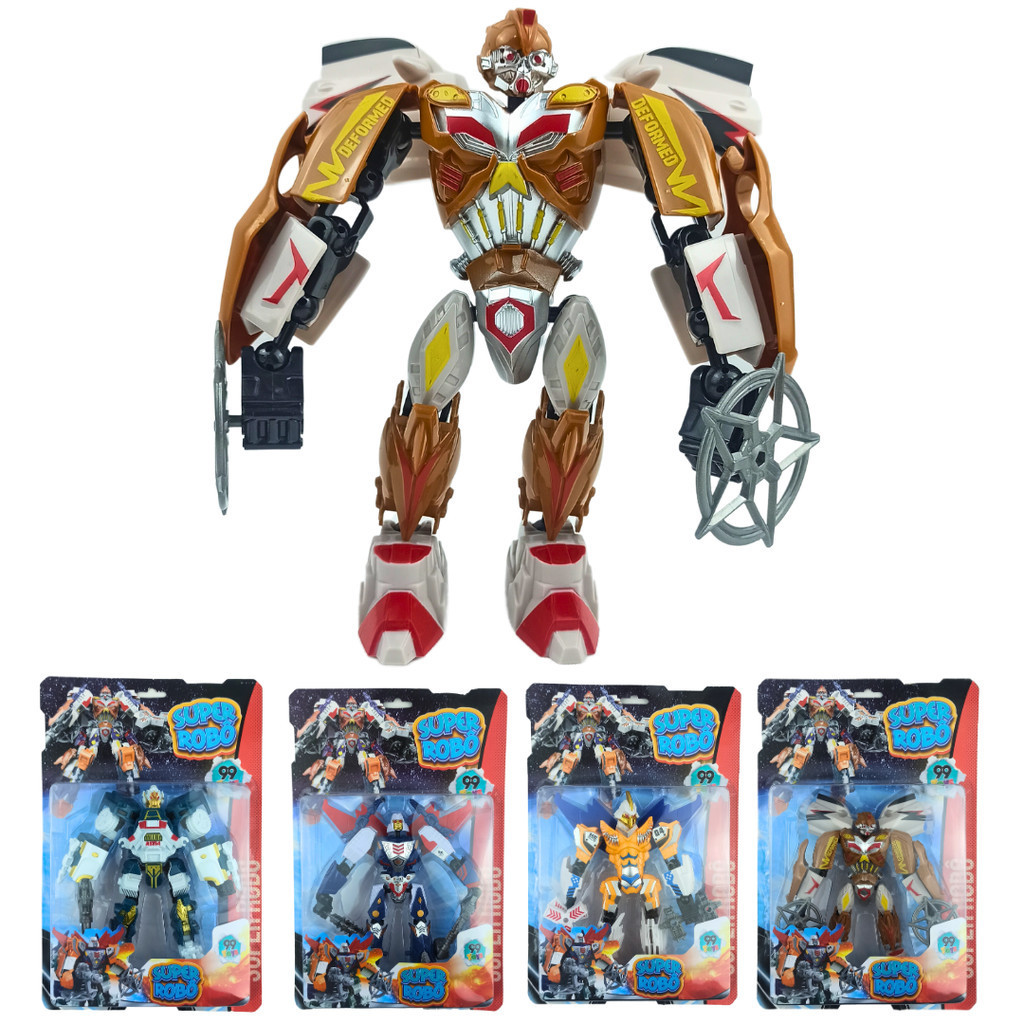 Brinquedo Boneco Super Robô Desmontável Colecionável