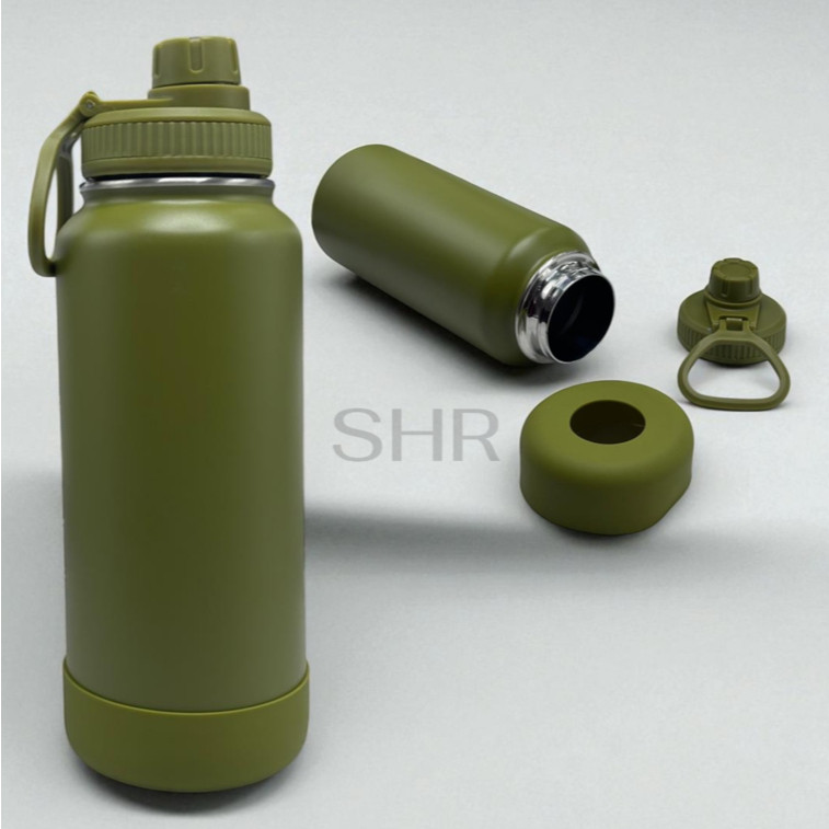 Garrafa Inox Térmica 1000ML Com Capinha Protetora De Silicone Antiderrapante em Oferta na Shopee