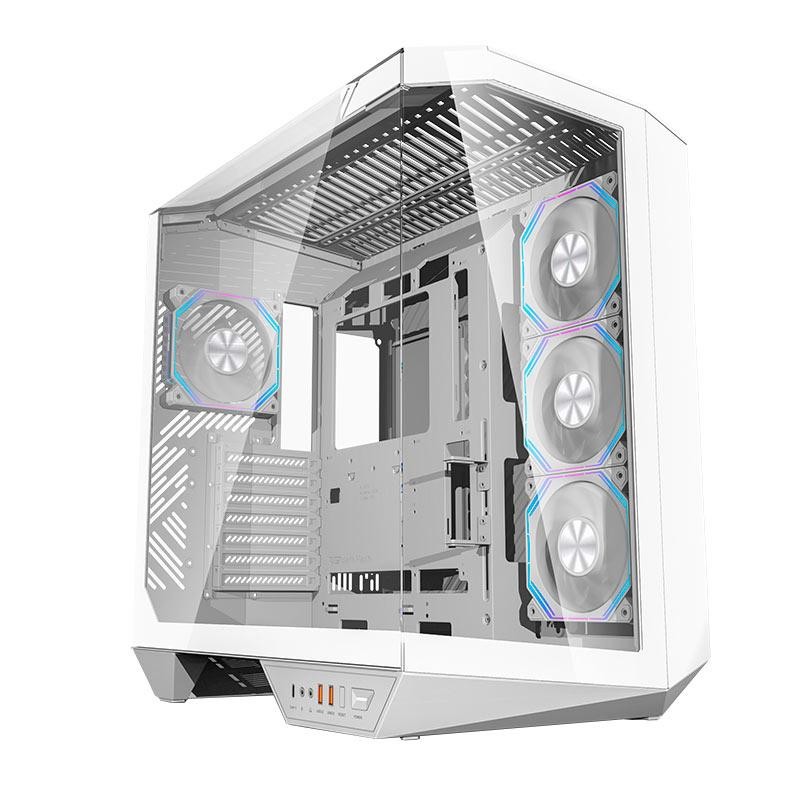 Gabinete Gamer Aigo Darkflash Arcee DY470,ARGB,Full-Tower,Lateral de Vidro,4Fans,Branco,DY470-WH-4F em Oferta na Shopee