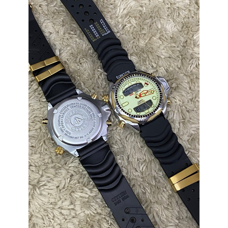RELÓGIO MASCULINO AQUALAND ECODRIVE C500 ESPORTIVO ANALÓGICO E DIGITAL | RESISTENTE À ÁGUA | + CAIXA SIMPLES