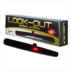 Antena Automotiva Interna Sinal AM FM Amplificado Para Radio de Carro Universal Anti Ruido Look Out