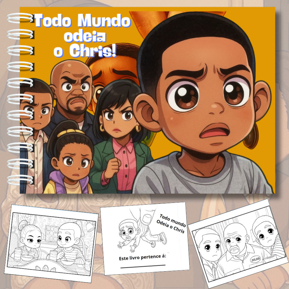 Livro para Colorir Todo Mundo Odeia o Cris 50 Folhas A5 180g Capa Dura LANÇAMENTO PRONTA ENTREGA