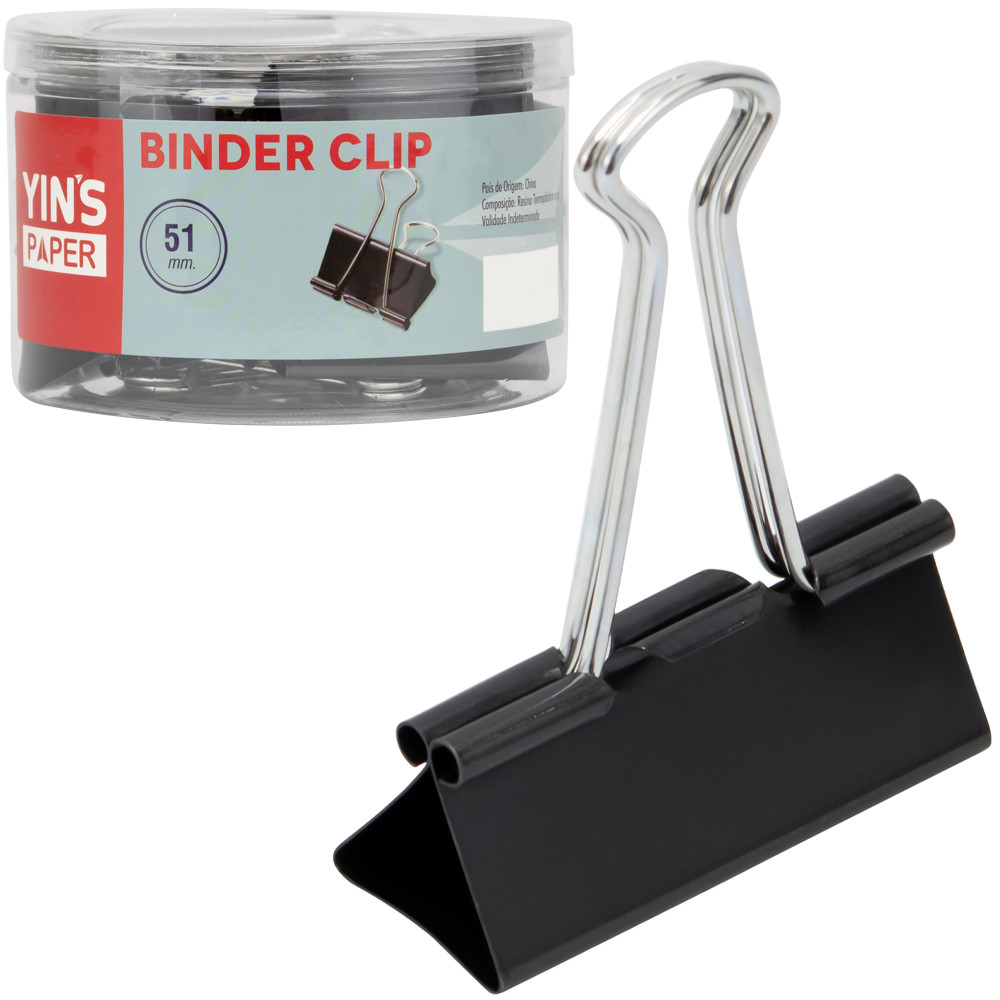 24 Binder Clip Metálico 51mm Preto Colorido Borboleta Clipe Prendedor de Papel Embalagem Balão em Oferta na Shopee
