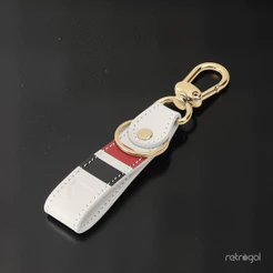 Chaveiro Couro São Paulo Tricolor Oficial