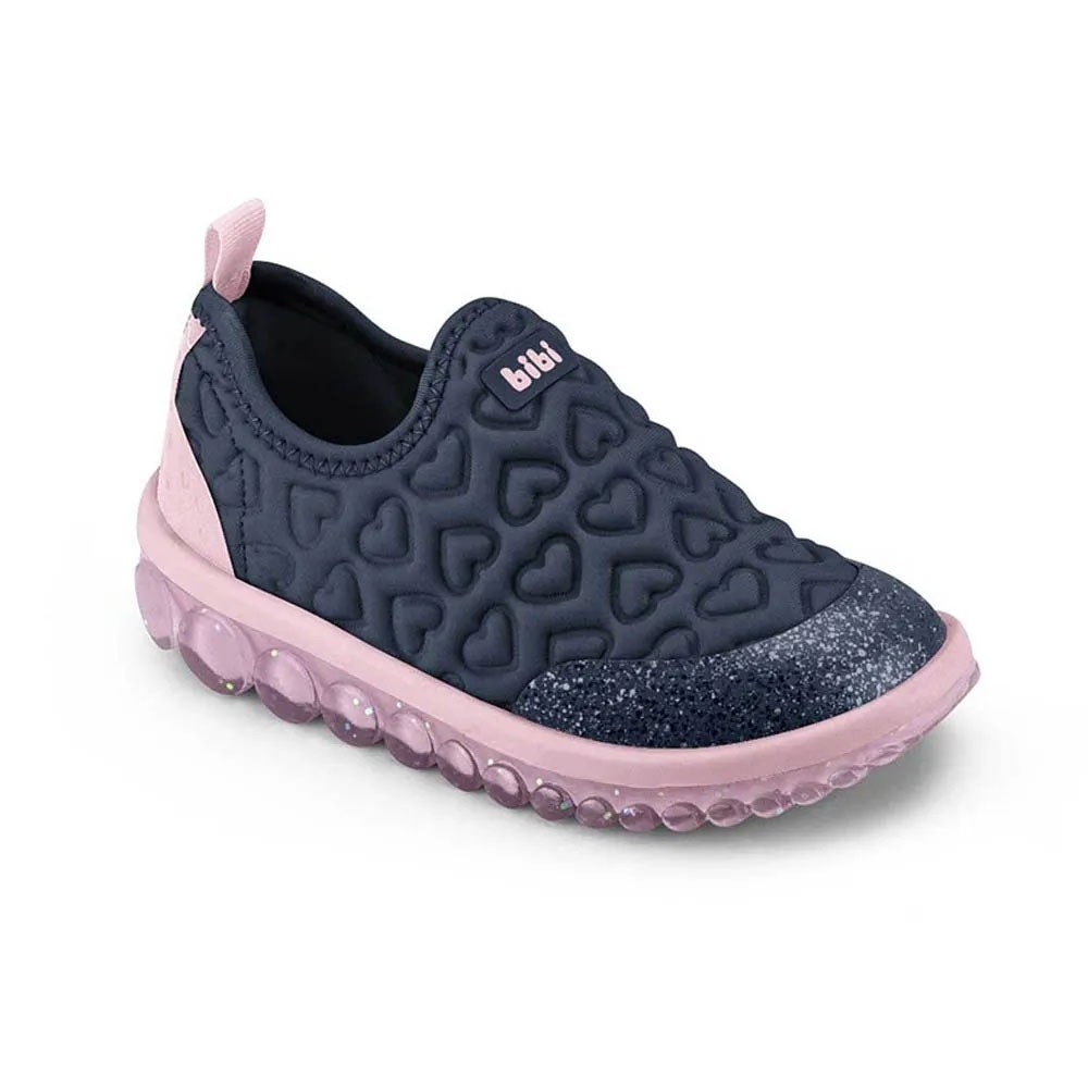 Tênis Infantil Feminino Bibi Roller 2.0 Corações Azul