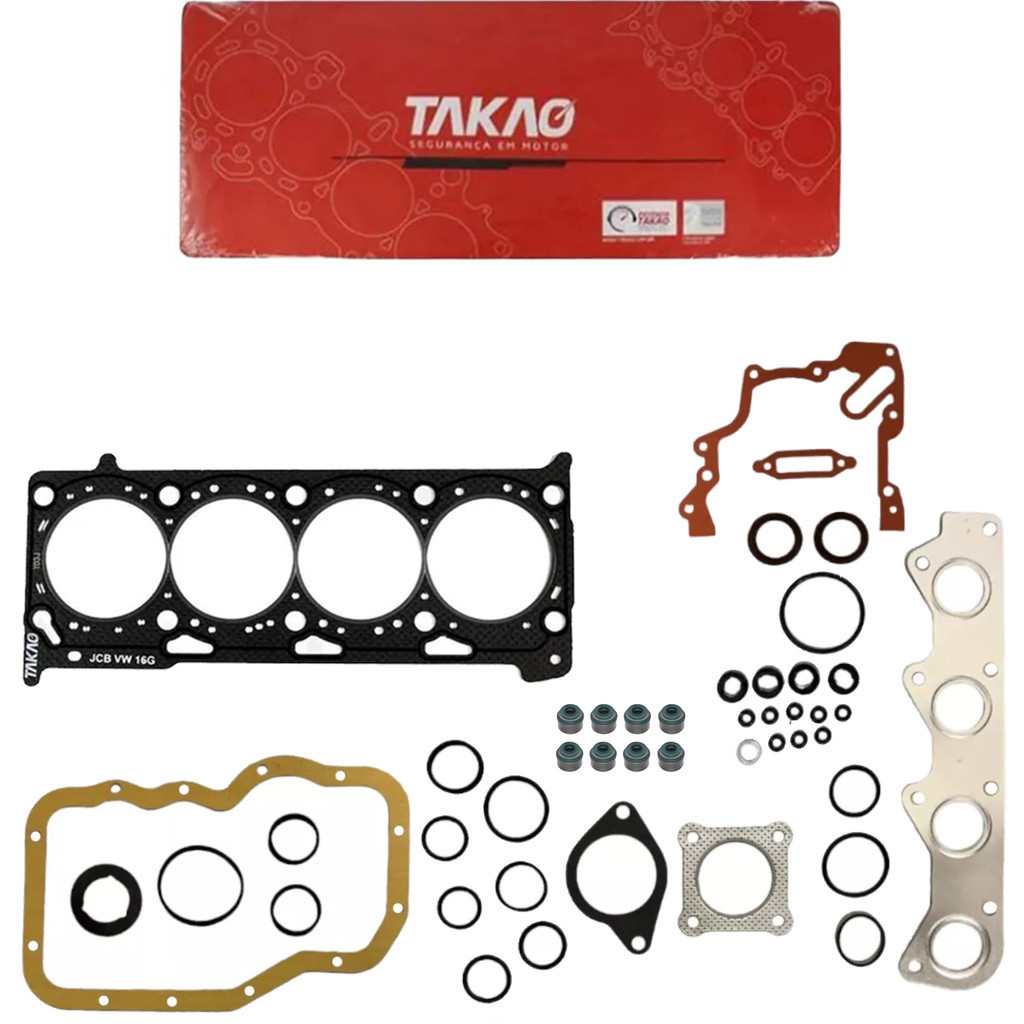 Jogo Juntas Do Motor Com Retentor Vw Fox Gol G4 G5 G6 Voyage Polo Golf Saveiro 1.6 8v Ea111 2004 A 2016 em Oferta na Shopee