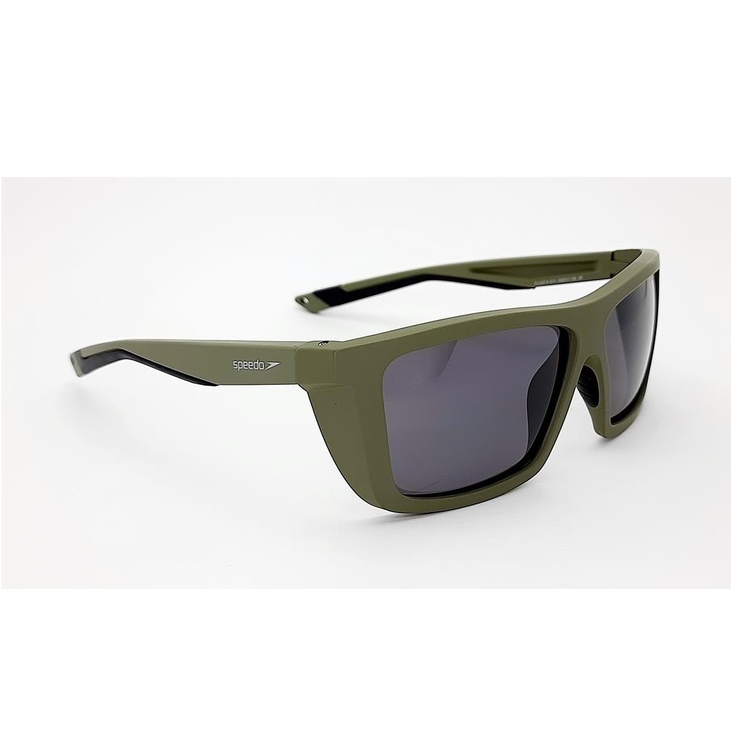 Óculos Solar Speedo Float 6 E11 Verde Fosco Lente Cinza Polarizada