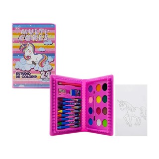 KIT COM 10 ESTOJOS 24 PEÇAS UNICÓRNIO PRONTA ENTREGA LEMBRANCINHA ANIVERSÁRIO em Oferta na Shopee