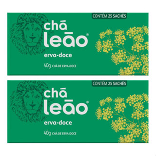 Kit C/ 50 Saquinhos Chá Leão Erva Doce Em Sachê 40g Cada Cx em Oferta na Shopee