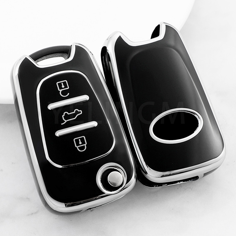 Estojo Chave Para Carro Hyundai i20 i30 ix20 ix25 ix35 Elantra Accent KIA Sportage Rio 3 Soul Optima Ceed Pro K5 K2 Capa