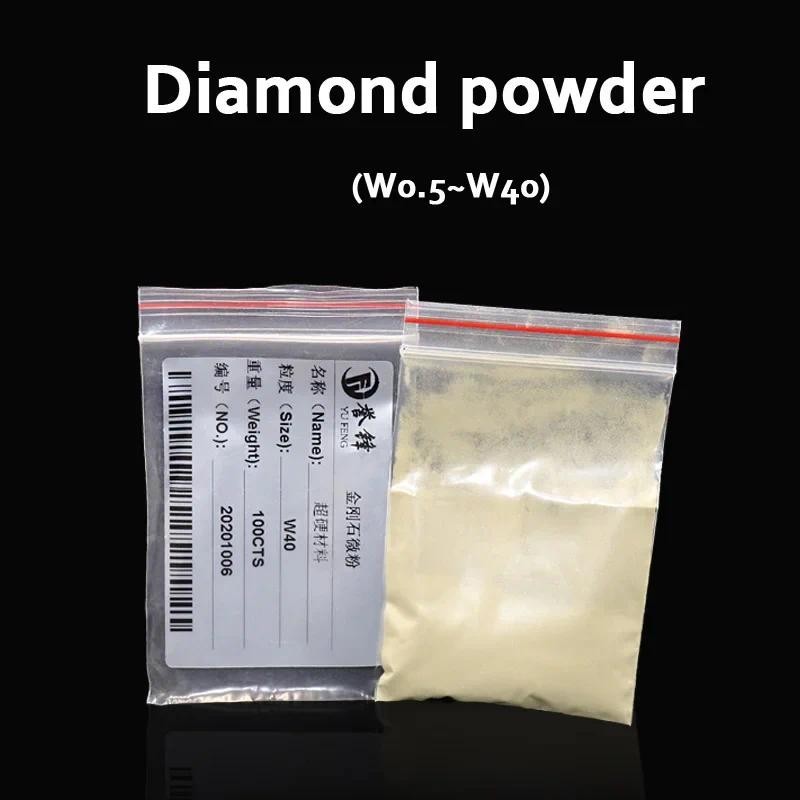 20g micro Pó Diamantado De Alta Pureza Jade jadeite Em Para Moagem Metal Molde Pedra Preciosa Espelho Polimento Diamante W0.5 ~ W40