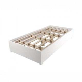 Base Cama Box Solteiro Imperatriz Com Pés Branco Viero Branco em Oferta na Shopee