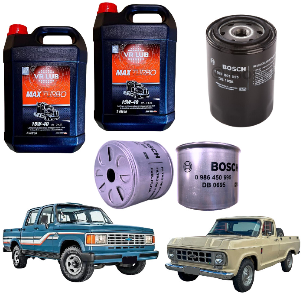 Kit Troca Oleo Motor Perkins GM D10 D20 D40 Chevrolet + Filtros de Óleo Lubrificante e Diesel CAV Bosch Original 4236 Q20B 4 Cilindros em Oferta na Shopee