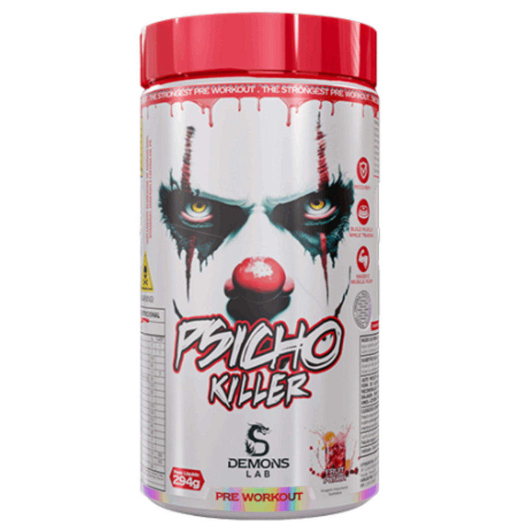 Pré Treino Psicho Killer Pote 294g Demons Lab em Oferta na Shopee