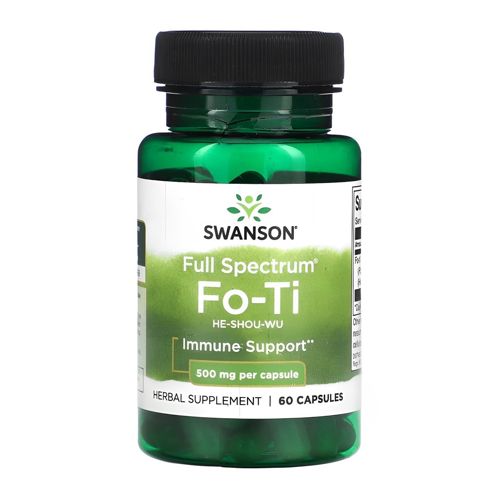 Swanson Fo-ti He-Shou-Wu 500mg 60 Caps Importado em Oferta na Shopee