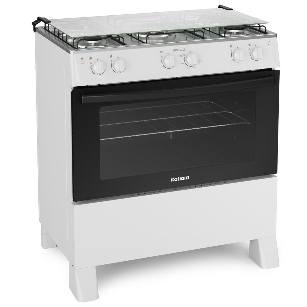 Fogão 5 Bocas Itatiaia Star New com Forno 88L Branco Bivolt em Oferta na Shopee