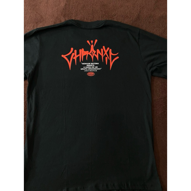 2025 Novo premium Blusa oversized da Chronic Unissex estampada camiseta branca 100 algodão preta T-shirt