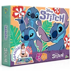 QUEBRA CABEÇA GRANDÃO STITCH 120 PEÇAS GRANDES TOYSTER PUZLLE DESENHO DISNEY JAK INFANTIL CRIANÇAS