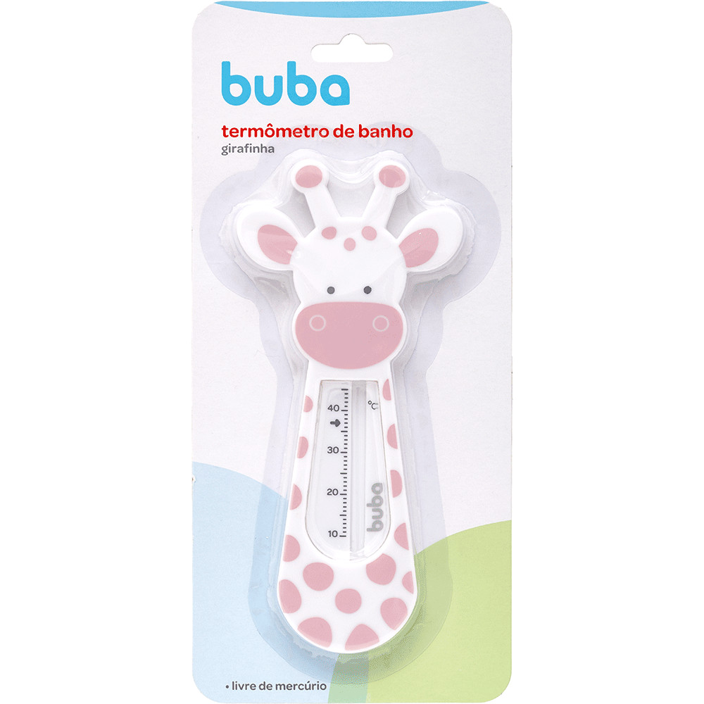 Termômetro De Banho Buba Girafinha Girafa Rosa