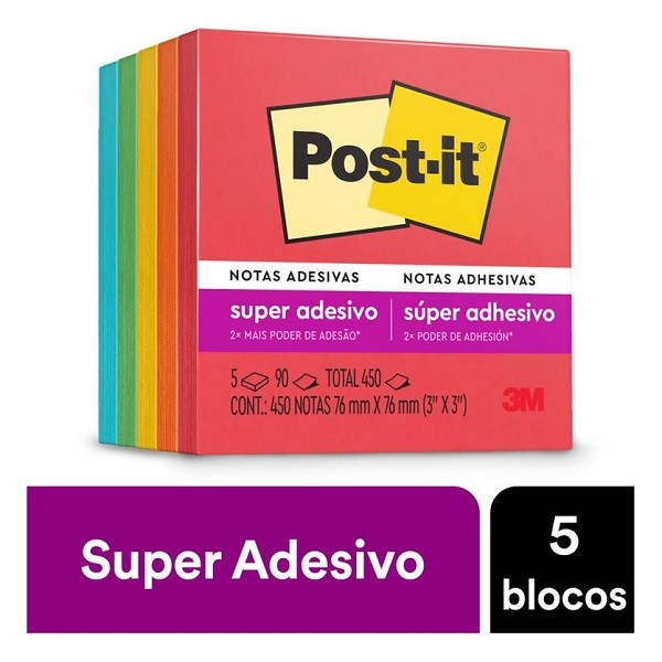 POST-IT Diversao 76MM X 76MM 5 Blocos de 90 Folhas 3M em Oferta na Shopee