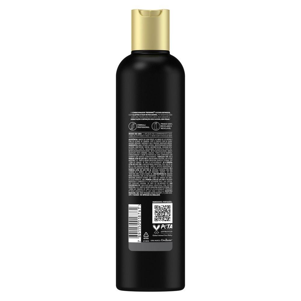 Detalhes do Condicionador Tresemmé Cachos Definidos 400ml