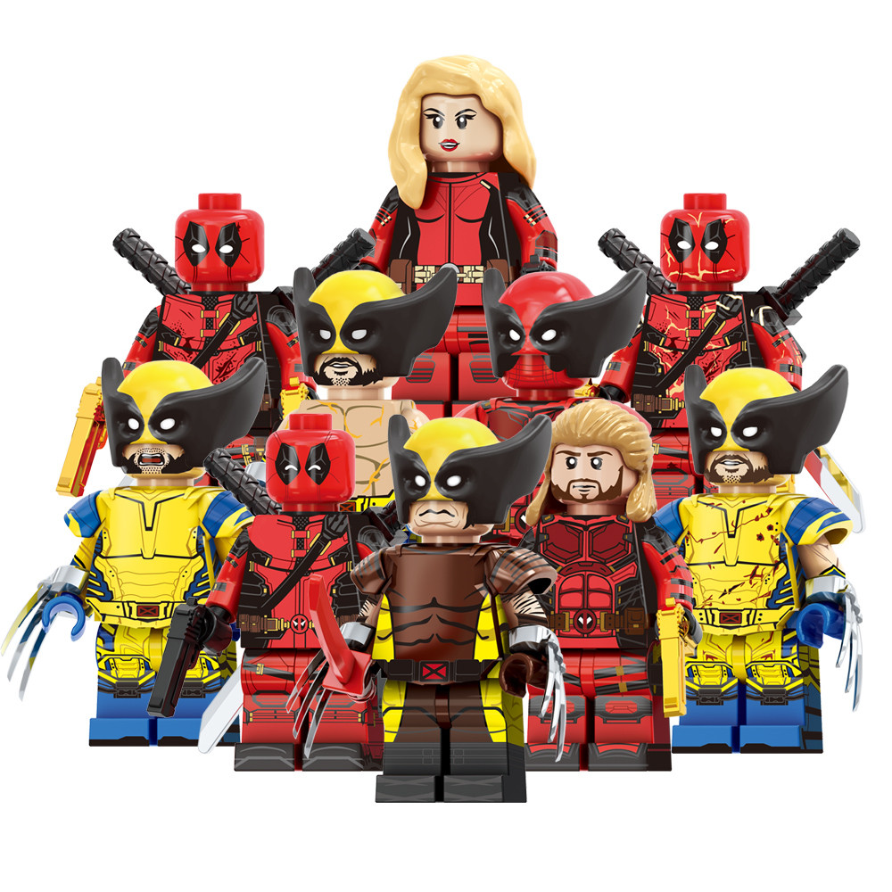 Filme Quente Super Heróis Lady Deadpool & Wolverine Wade Wilson Figura Brinquedos Para Crianças