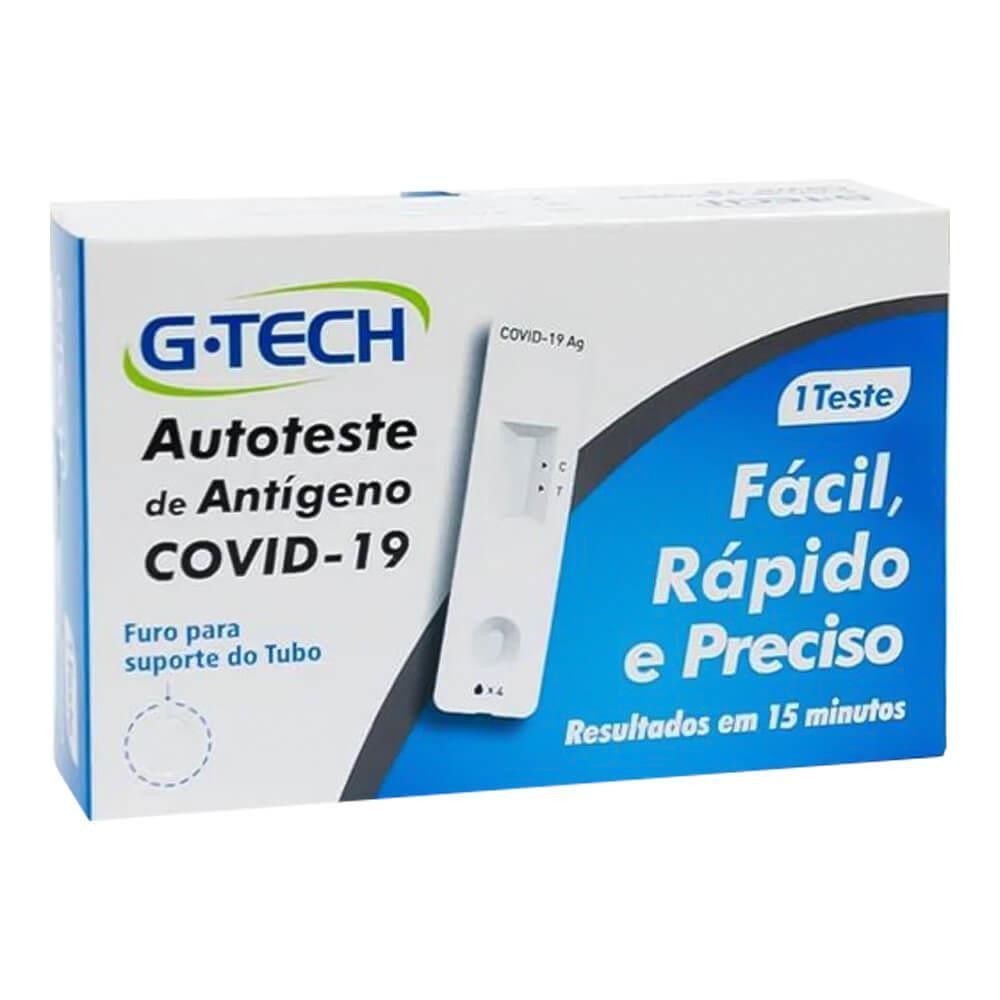 AUTOTESTE COVID ANTÍGENO G-TECH COM 1 TESTE