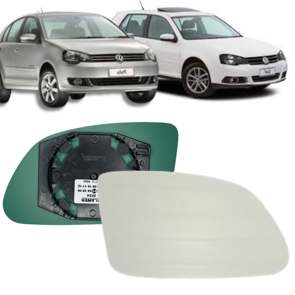 Vidro Espelho Retrovisor Golf 2008 A 2011 Polo 08 A 2011 Ld